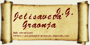 Jelisaveta Graonja vizit kartica